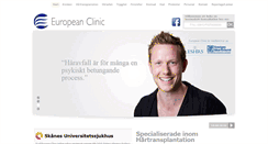 Desktop Screenshot of europeanclinic.se