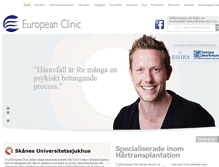 Tablet Screenshot of europeanclinic.se